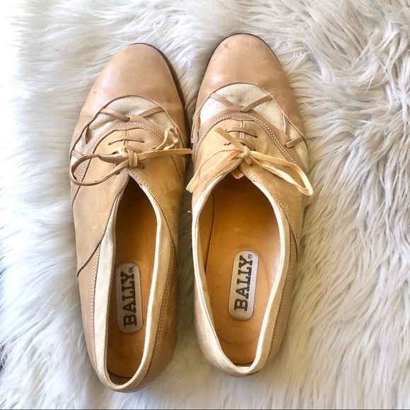 Vintage Bally Leather Oxford Saddle Shoes 9 D - Picture 4 of 11